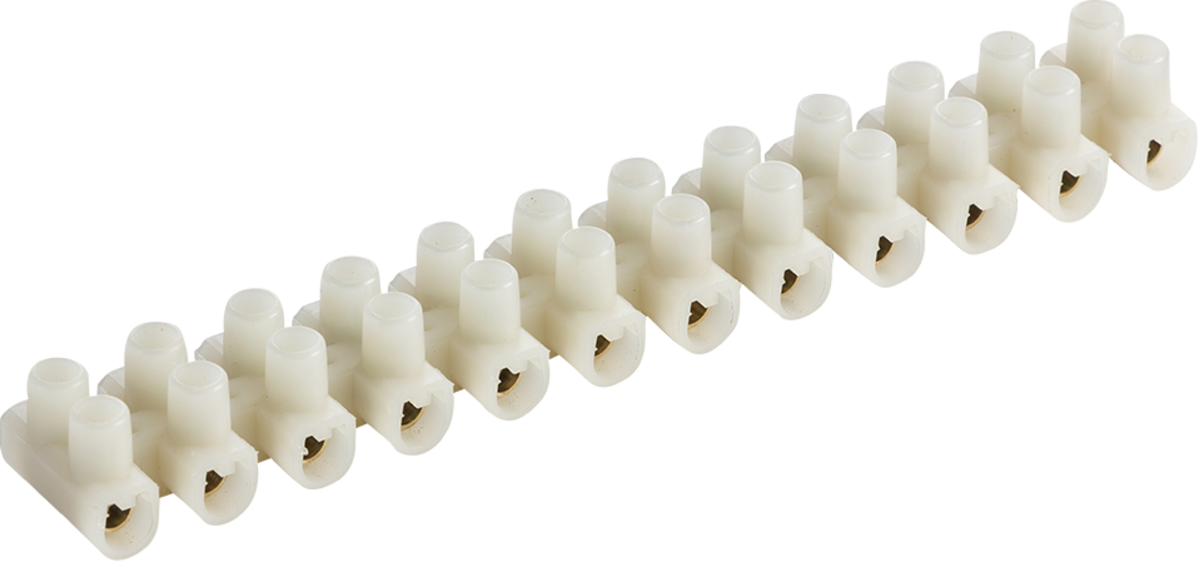 30A 12-Way Terminal Block (PA66) -Natural Colour