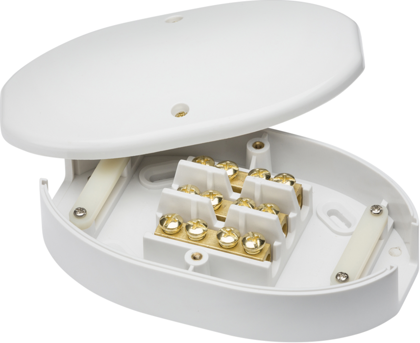 60A Junction Box 3-Terminal - White