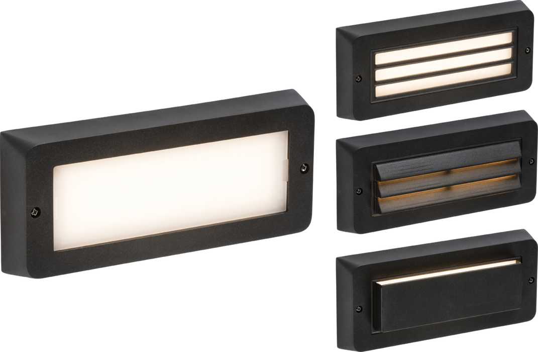 230V IP65 5W LED CCT Adjustable Surface Mount Brick light - Black