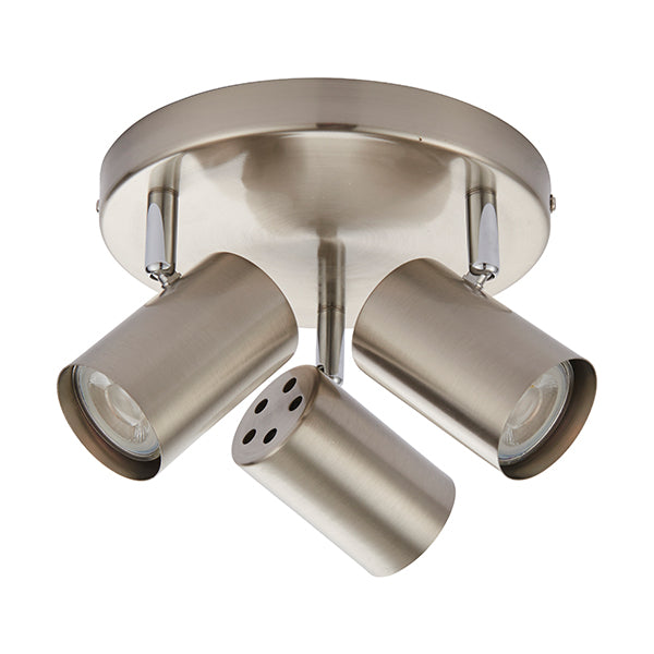 Arezzo 3lt Spot - Satin chrome & chrome plate - 73688