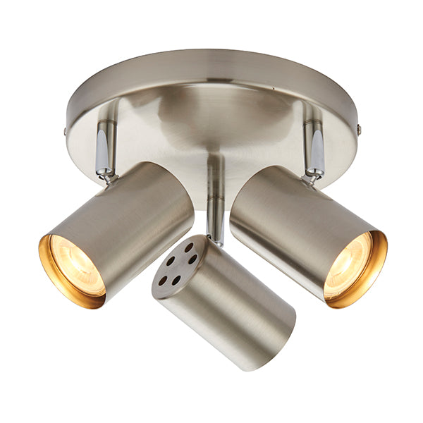 Arezzo 3lt Spot - Satin chrome & chrome plate - 73688