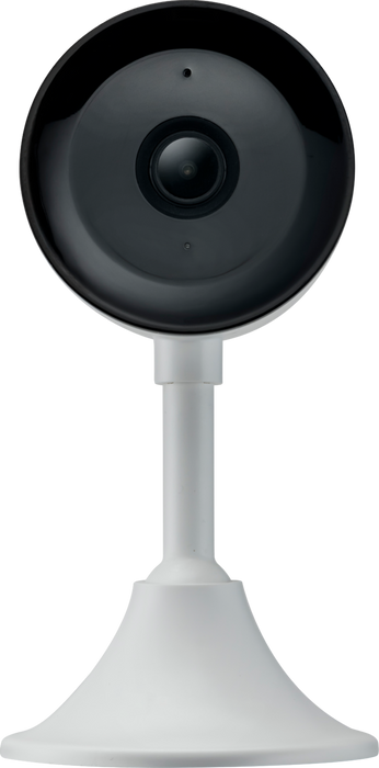 Plug and play SmartKnight indoor fixed 2MP camera with local and cloud storage