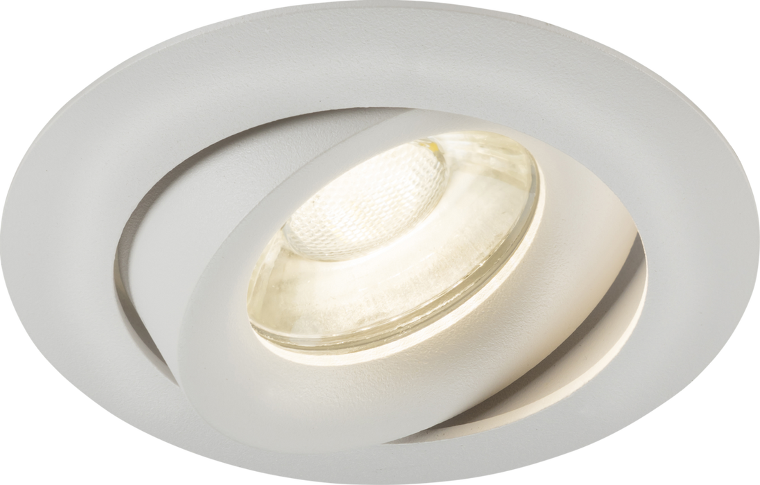 Odina Single Tilt Round Downlight White