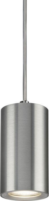 Dasan Single Short Fixed Round Pendant Brushed Chrome