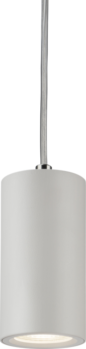 Dasan Single Short Fixed Round Pendant White